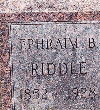 Ephraim B Riddle on Sysoon