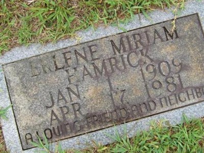 Erlene Miriam Hamrick on Sysoon