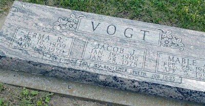 Erma Ruth Wedel Vogt on Sysoon
