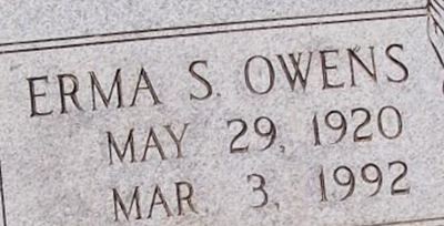 Erma S. Shoffner Owens on Sysoon