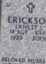 Ernest C Erickson on Sysoon