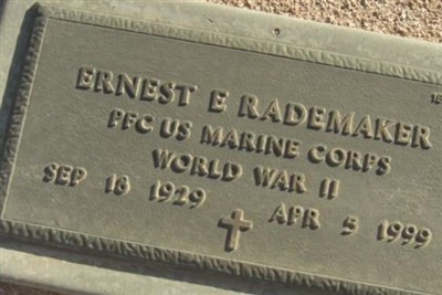 Ernest E Rademaker on Sysoon
