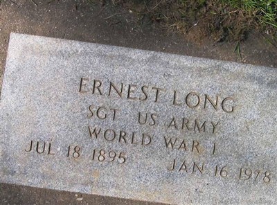 Ernest George Long on Sysoon