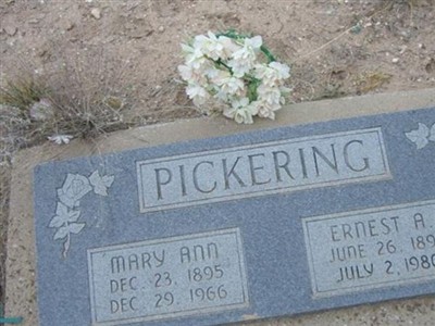 Ernest I Arthur Pickering on Sysoon