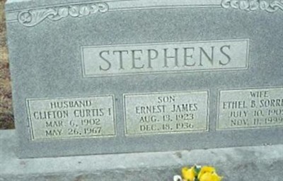 Ernest James Stephens on Sysoon