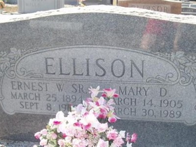 Ernest W. Ellison, Sr on Sysoon
