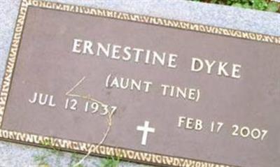 Ernestine (Tina) (Aunt Tine) Dykes on Sysoon