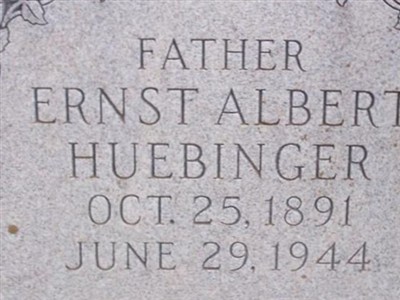 Ernst Albert Huebinger on Sysoon