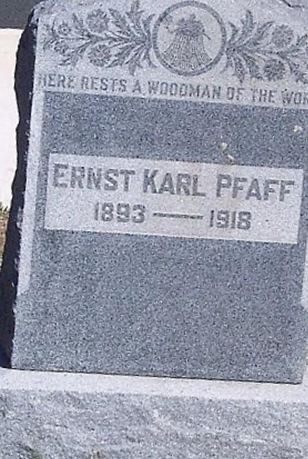 Ernst Carl Pfaff on Sysoon