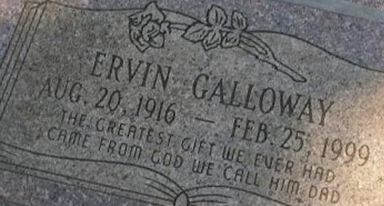 Ervin Edward Galloway on Sysoon