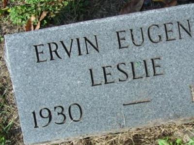 Ervin Eugene Leslie on Sysoon