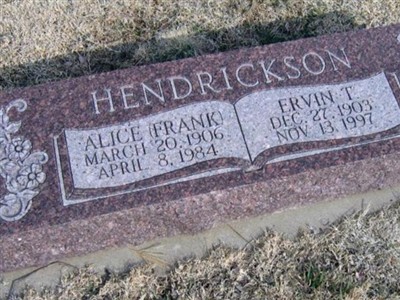 Ervin T Hendrickson on Sysoon