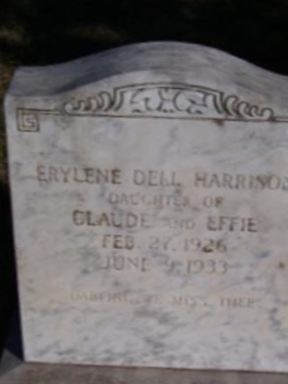 Erylene Dell Harrison on Sysoon