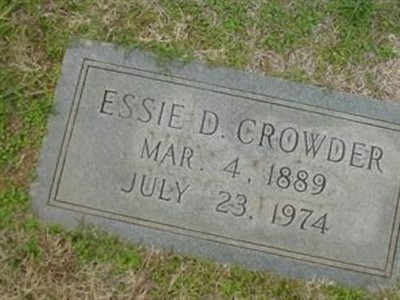 Essie D. Crowder on Sysoon