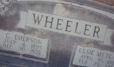 Essie E. Metcalf Wheeler on Sysoon