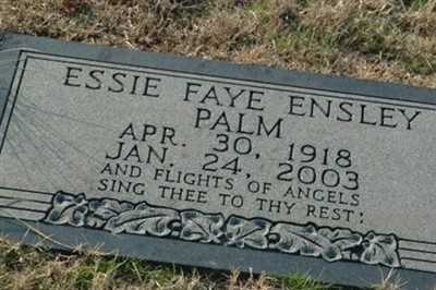 Essie Fay Ensley Palm on Sysoon