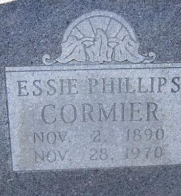 Essie Phillips Cormier on Sysoon