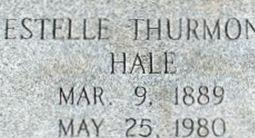 Estelle Thurmond Hale on Sysoon