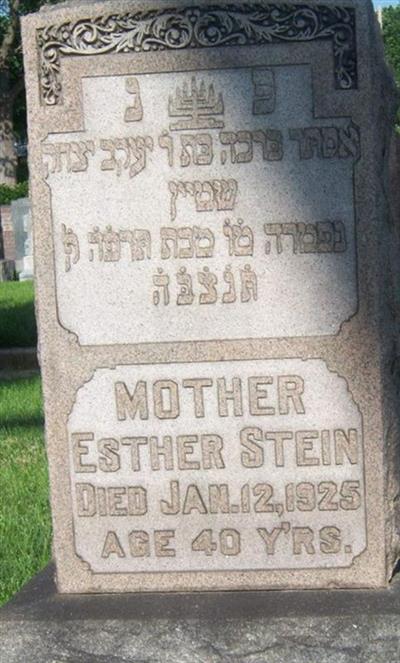 Esther Shaffer Stein on Sysoon
