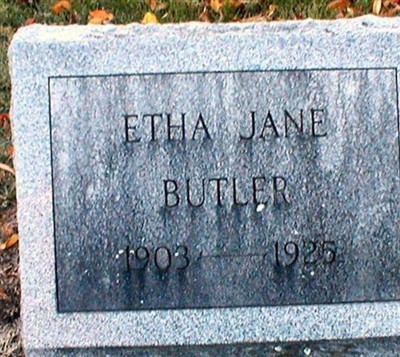 Etha Jane Butler on Sysoon