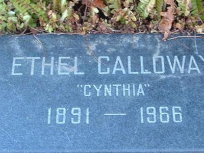 Ethel "Cynthia" Calloway on Sysoon