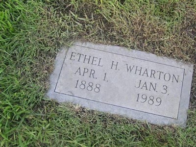 Ethel H Wharton on Sysoon