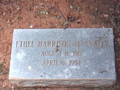 Ethel Harrison McAnally on Sysoon