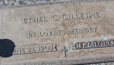 Ethel Helen Cervin Gillespie on Sysoon