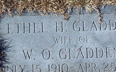 Ethel Hughey Gladden on Sysoon