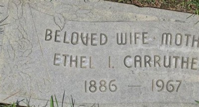 Ethel I Carruthers on Sysoon