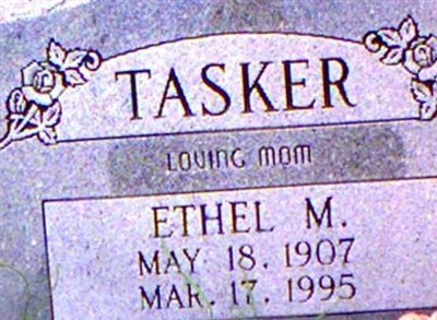 Ethel M. Tasker on Sysoon