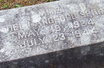 Ethel "Mitzi" Langford Spring on Sysoon