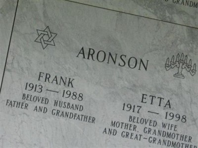 Etta Aronson on Sysoon