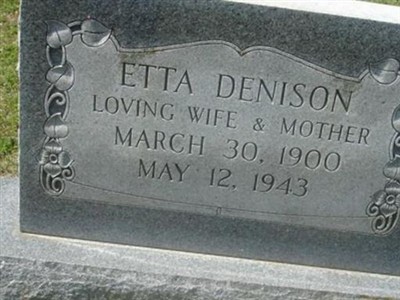 Etta Denison on Sysoon