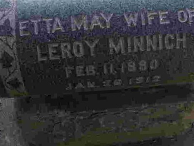 Etta May Minnich on Sysoon