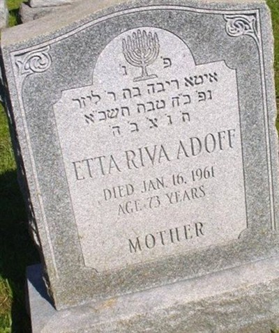 Etta Riva Klein Adoff on Sysoon