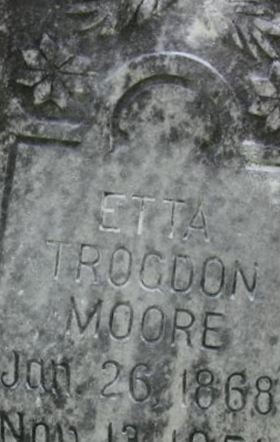 Etta Trogdon Moore on Sysoon