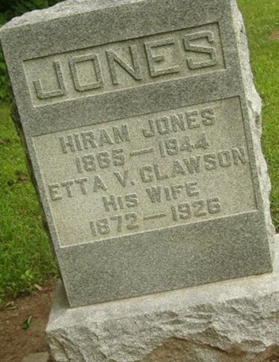Etta V. Clawson Jones on Sysoon