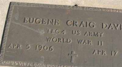 Eugene Craig Davis on Sysoon
