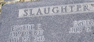 Eugene Edward Slaughter on Sysoon