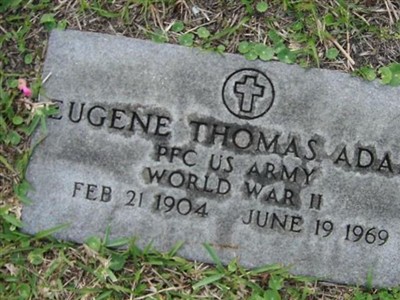 Eugene Thomas Adams on Sysoon