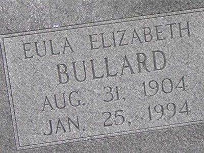 Eula Elizabeth Bullard on Sysoon