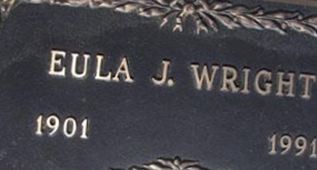 Eula Jessie Stephens Wright on Sysoon