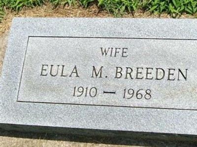 Eula M Breeden on Sysoon