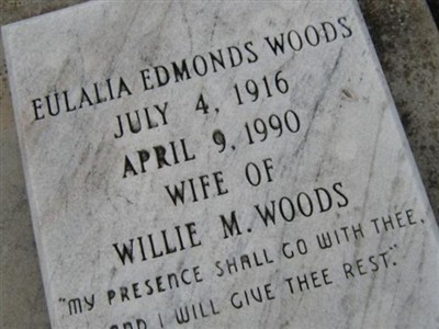 Eulalia Edmonds Woods on Sysoon