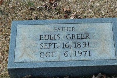 Eulis Greer on Sysoon