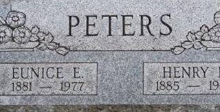 Eunice E Peters on Sysoon