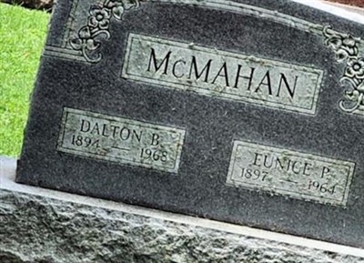 Eunice P McMahan on Sysoon
