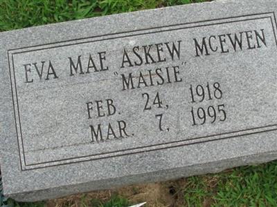Eva Mae Askew McEwen on Sysoon
