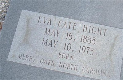 Eva May Cate Hight on Sysoon